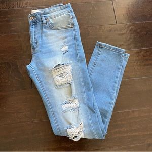 Women's KanCan Distressed Skinny Jeans Size 3/25